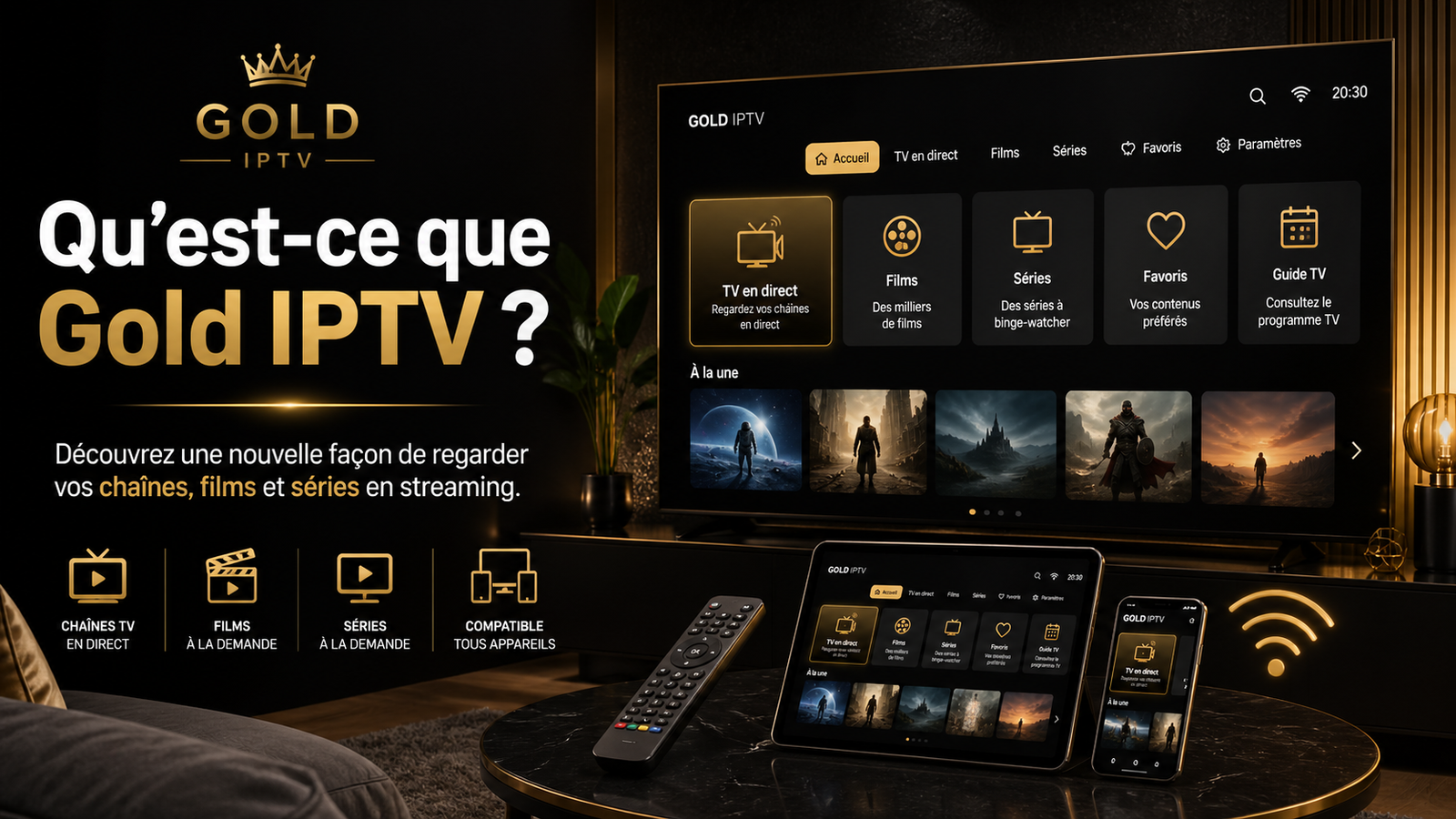 Comment installer rapidement votre abonnement IPTV sur Smart TV (Guide complet Gold IPTV)