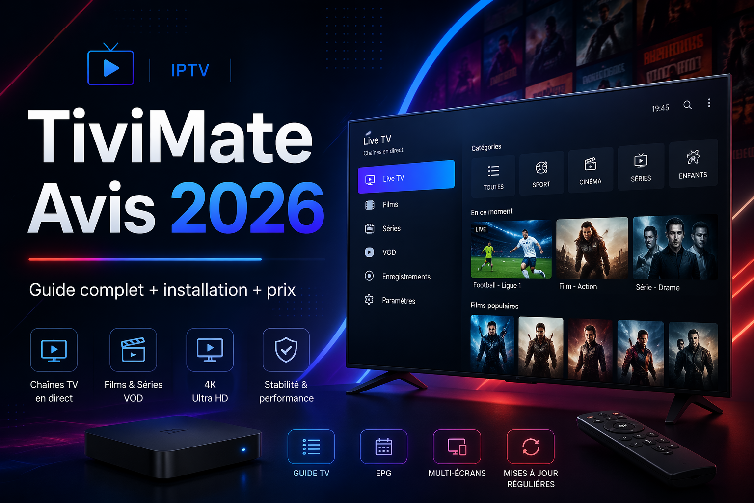 TiviMate Avis 2026 : Prix, Version Premium formidable et Installation