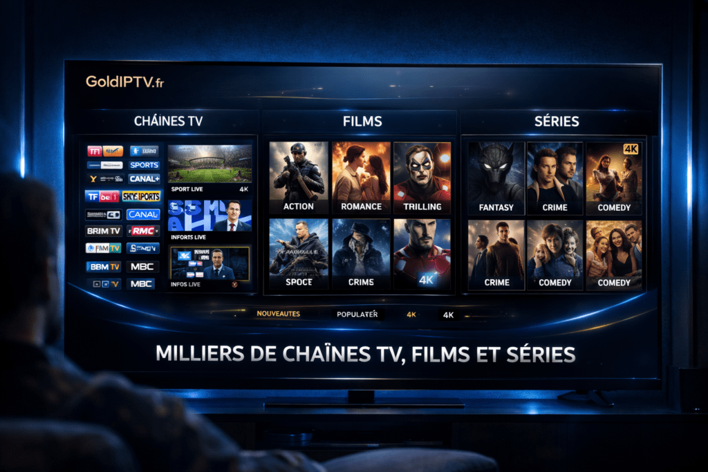 meilleur abonnement iptv france 2026 service premium 4k sans coupure GoldIPTV.fr