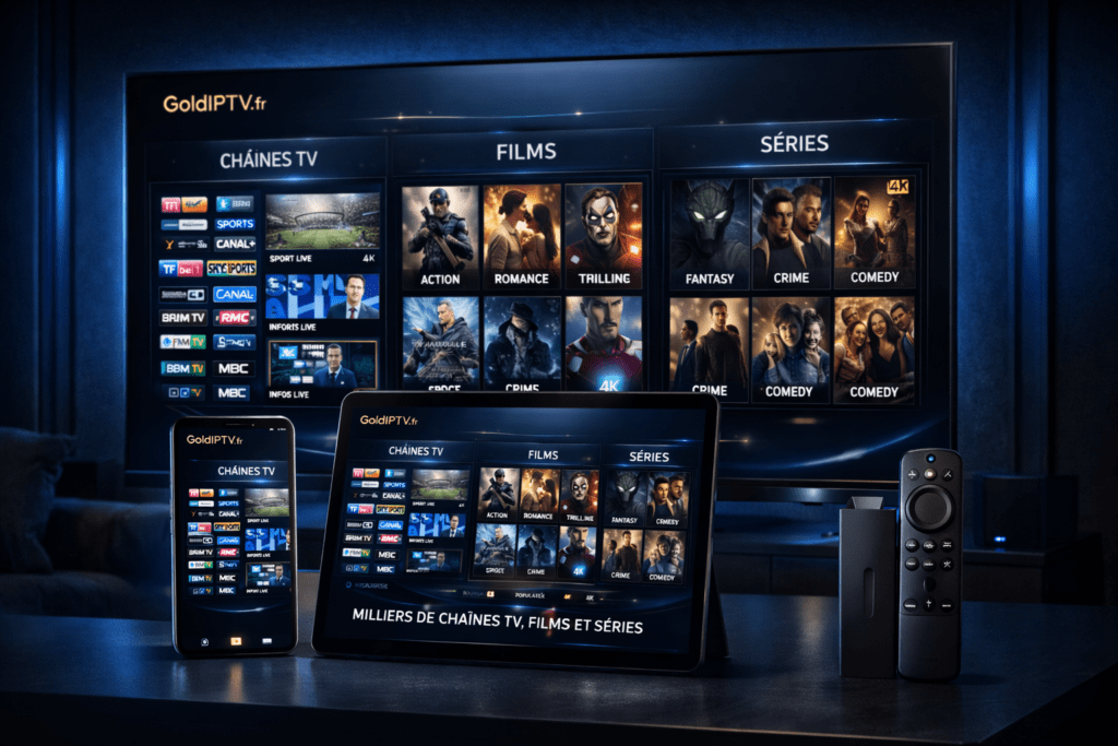 meilleur abonnement iptv france 2026 service premium 4k sans coupure GoldIPTV.fr