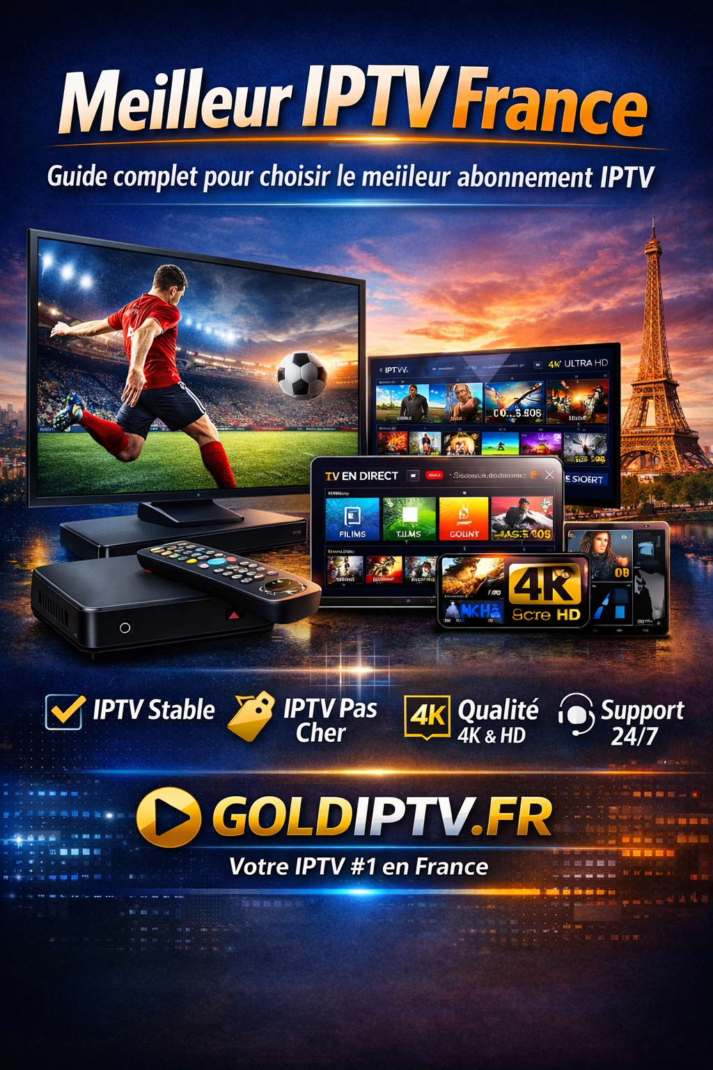 Meilleur IPTV France – Guide complet pour choisir le meilleur abonnement IPTV