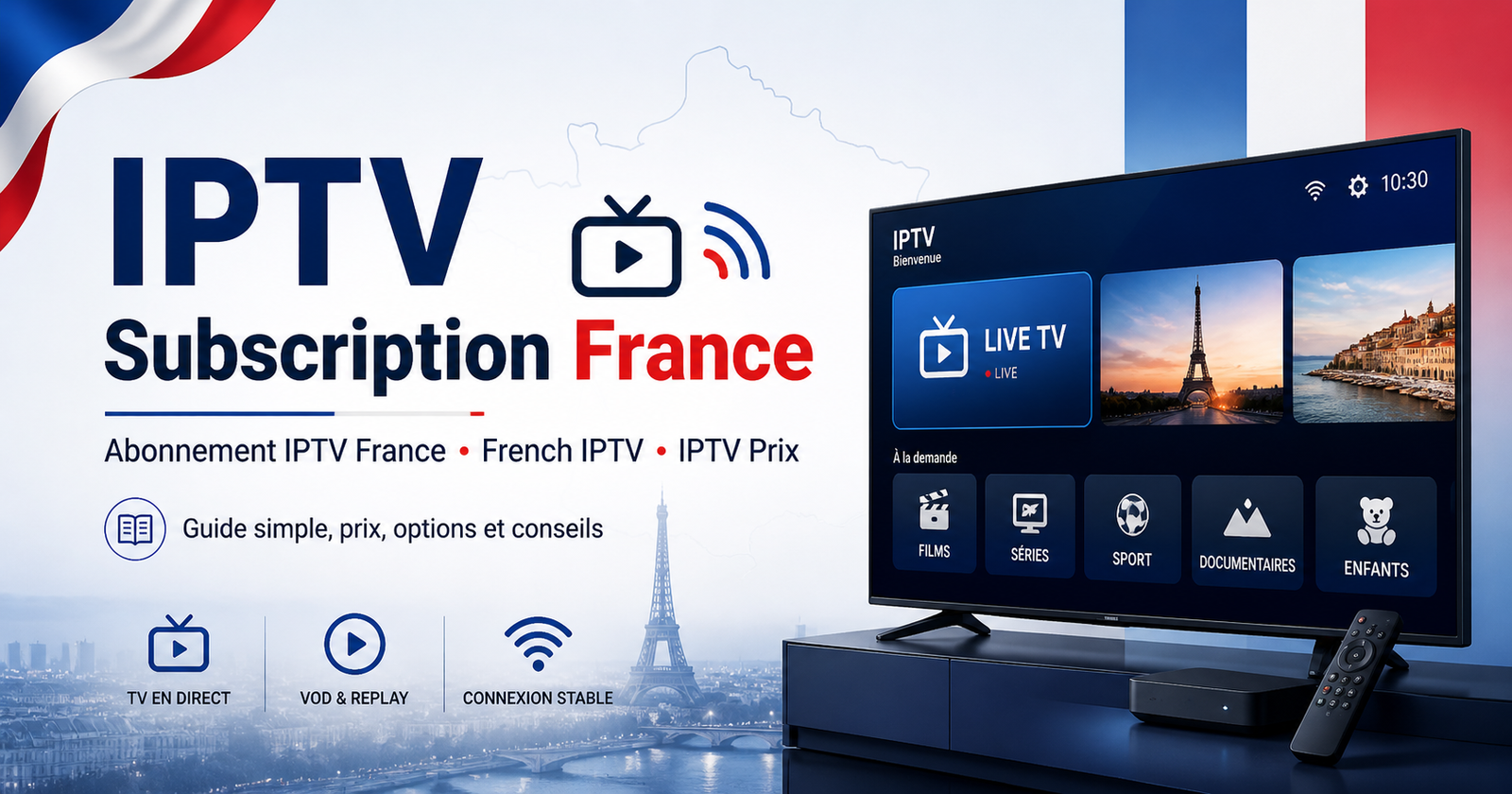 Abonnement IPTV France 2026 | Guide Complet : Prix, Chaînes & Légalité