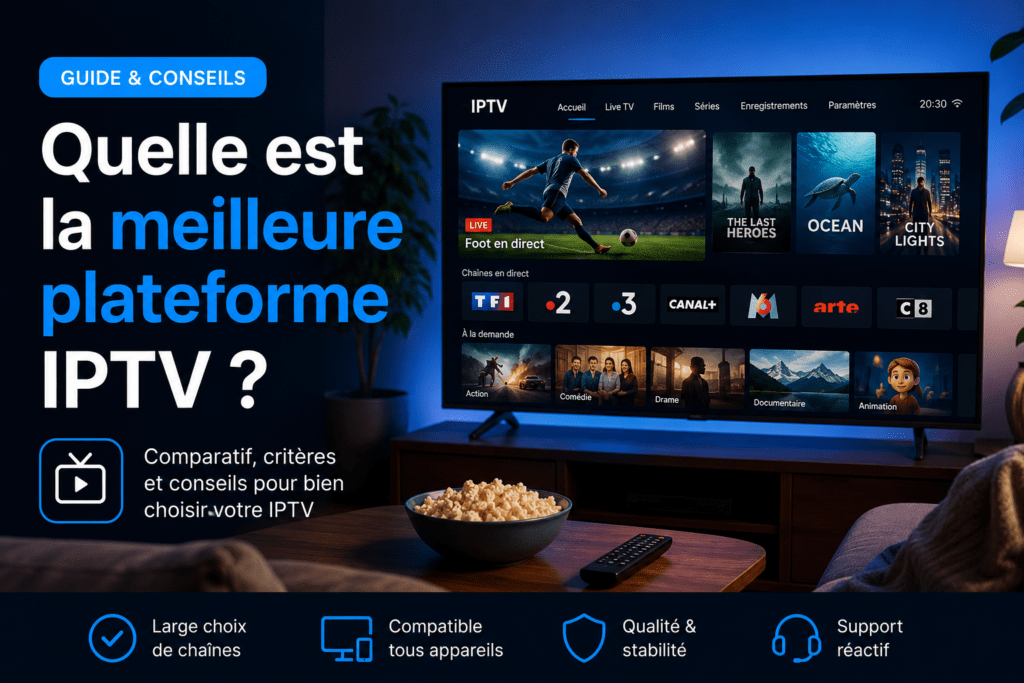 Quelle est la meilleure plateforme IPTV  