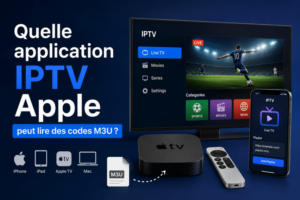 Quelle application IPTV Apple peut lire des codes M3U