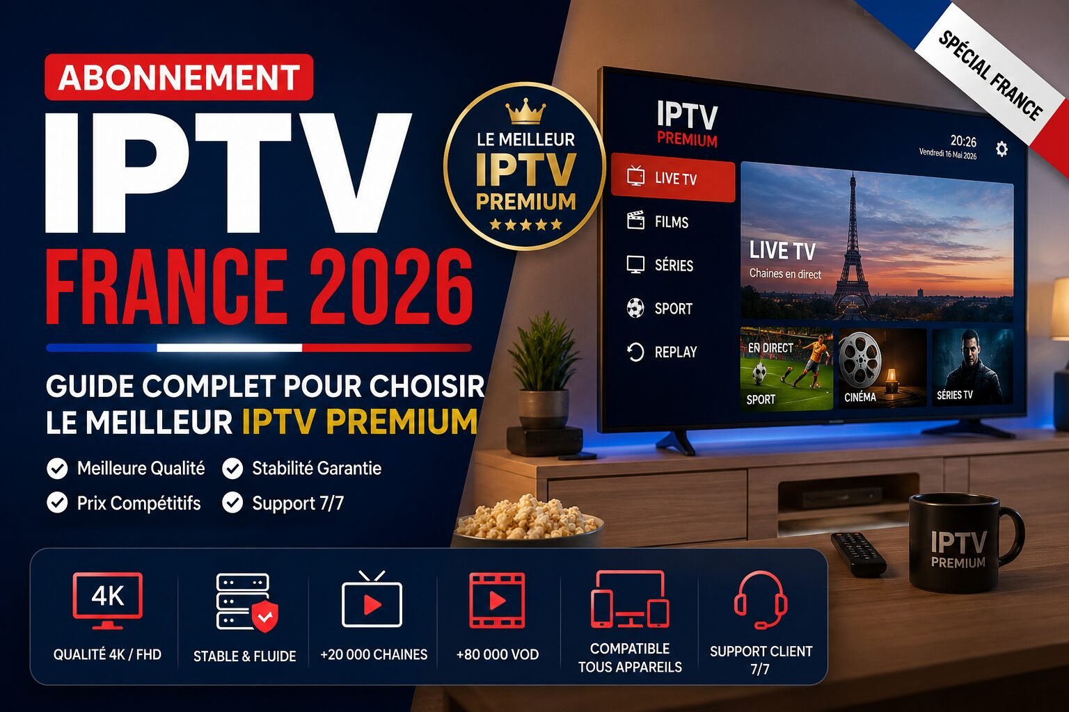 Abonnement IPTV France