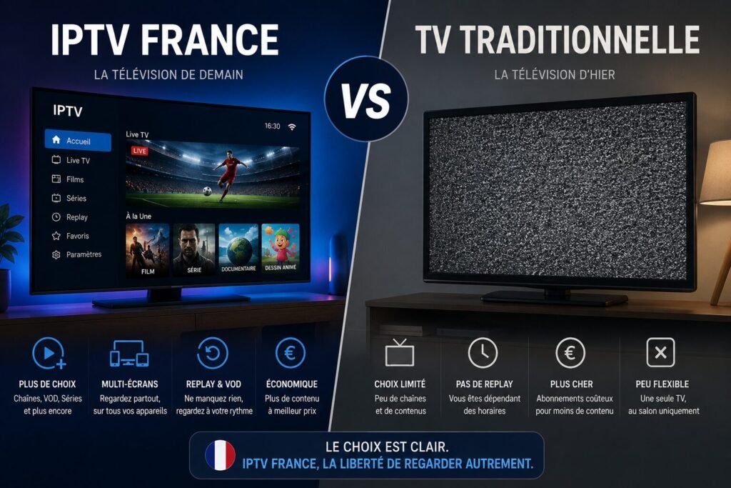 IPTV France vs TV Traditionnelle