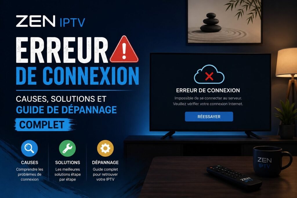 Zen IPTV Erreur de Connexion