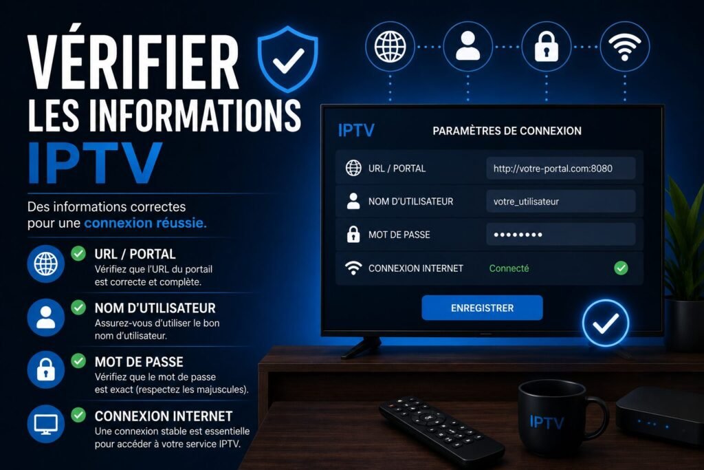 Vérifier les Informations IPTV