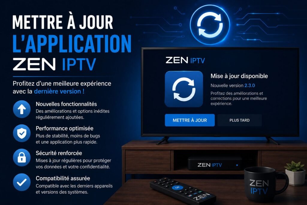 Mettre à Jour l'Application Zen IPTV