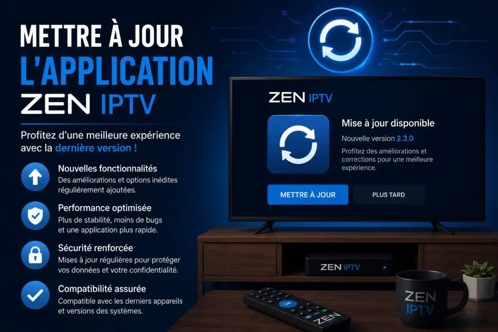Mettre à Jour l'Application Zen IPTV