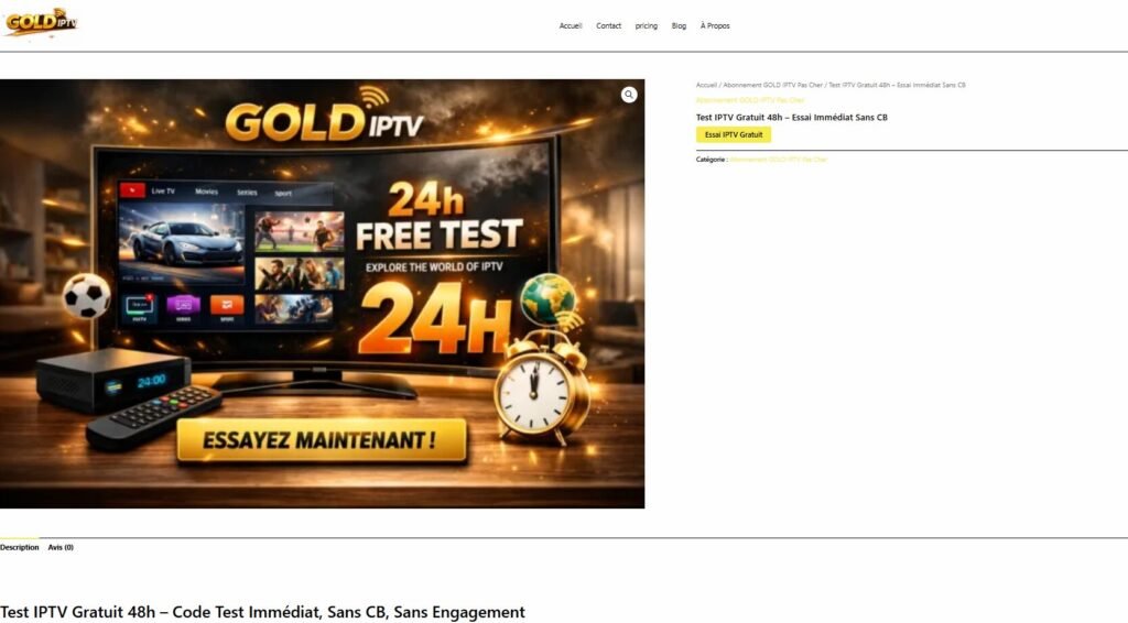 test iptv gratuit