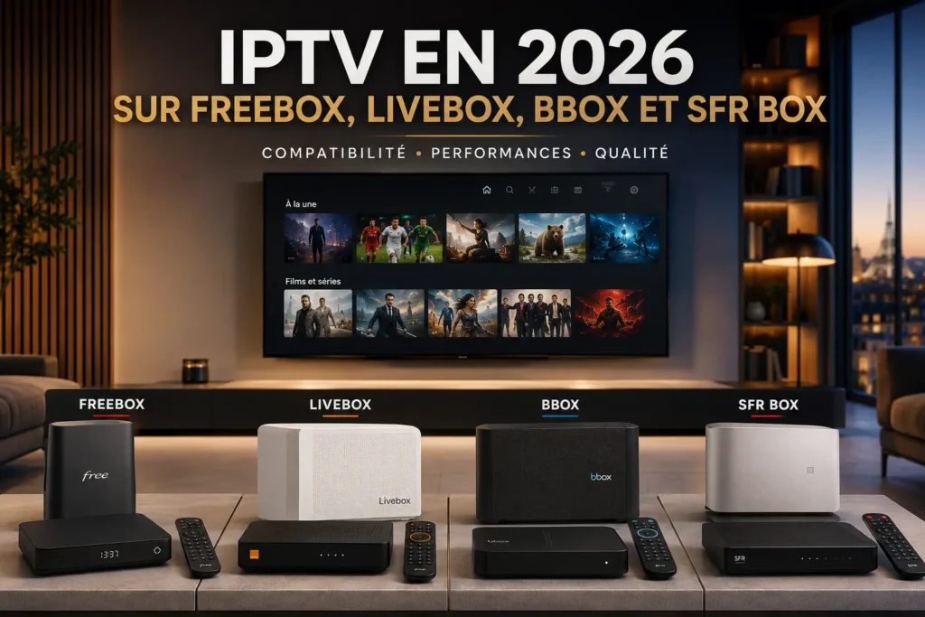 IPTV sur Freebox Livebox Bbox et SFR Box en 2026