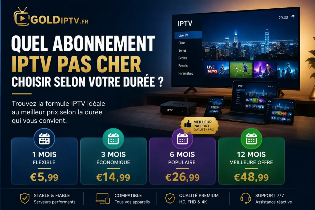 abonnement IPTV pas cher