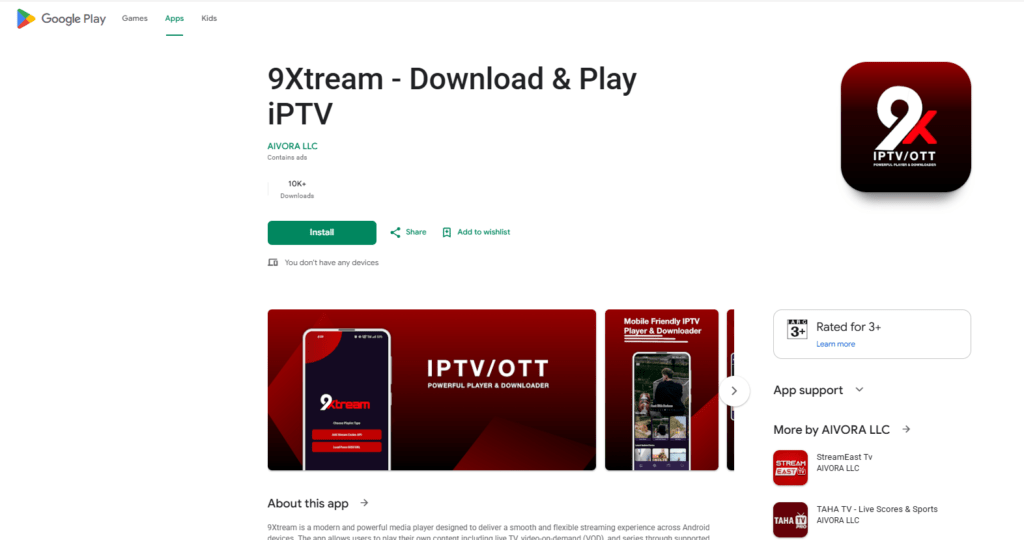 9Xtream Android