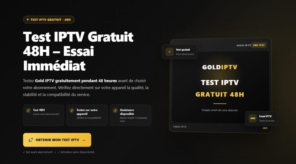 tester Gold IPTV