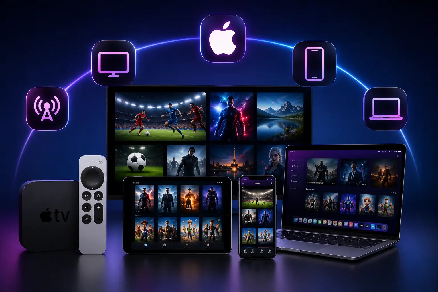 Abonnement IPTV Apple TV iPhone iPad