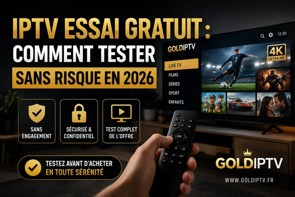 IPTV Essai Gratuit