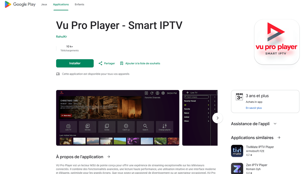 Vu Pro Player - Smart IPTV