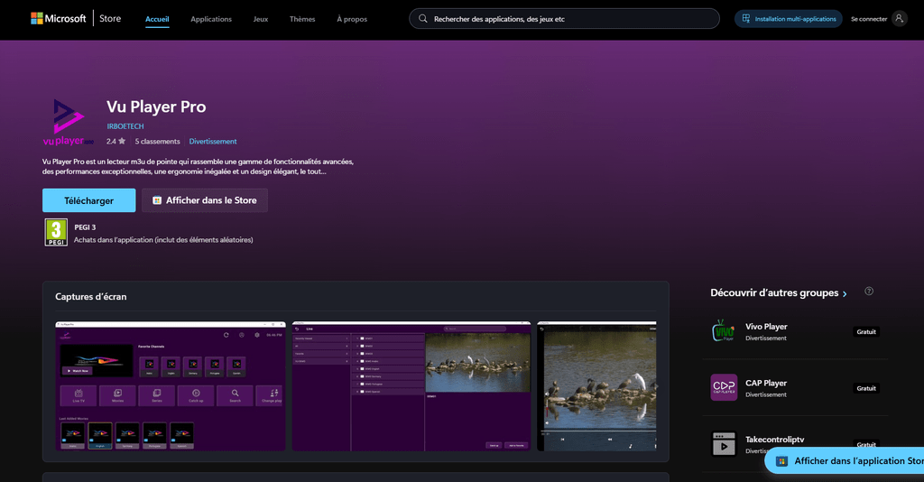 Vu Player Pro microsoft